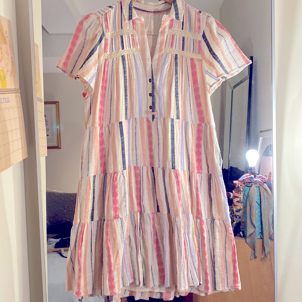 Anthropologie collared shirt dress
